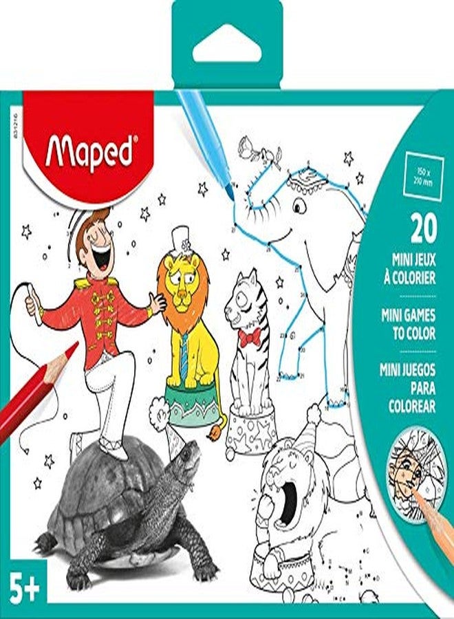 MAPED Mini Games to Color, Cardboard Sleeve, 20 Sheets, Multicolor (831216) - Image 3